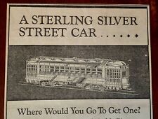Extremely rare large ad 10x17 Miniature CHICAGO SURFACE LINES street car trophy picture