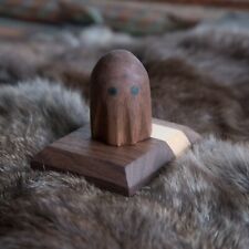 Handmade wooden ghost With Pedestal  picture