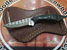 HANDFORGED CUSTOM HUNTING, SKINNING COWBOY KNIFE WITH MICARTA HANDLE & SHEATH picture