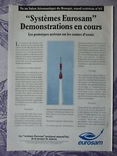 6/1993 PUB EUROSAM INNOVATIVE AIR DEFENSE SYSTEM ORIGINAL FRENCH AD ANTI-MISSILE picture