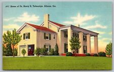 Postcard Home Dr Harry E Talmadge Athens GA Georgia Linen UNP VTG Unused Vintage picture