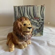 Vintage Stone Critters African Lion United Design Figurine 1984 Smiling OB picture