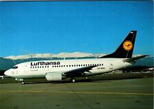 Aircraft Postcard, Lufthansa, Boeing 737-500, LN-BRH, Geneva YB4 picture