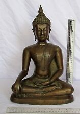 MAGNIFICENT 18th Century Chiang Saen Calling Earth to Witness Bronze Buddha picture