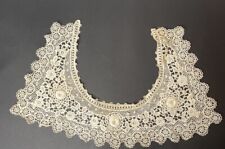 Antique Irish Lace Crochet Collar For Dress making Has Some Discoloration picture