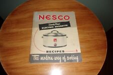 Vintage Paper 1948 Nesco Electric Ovenette Recipes Booklet 