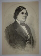 1866 Robert M. T. Hunter (Civil War) Engraving picture