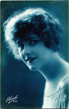 1923 Bleuet Lady French Postcard Posted 1923 picture