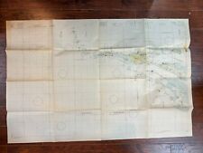 US NAVY Air Navigation Chart/Map Bahamas Jamaica Caribbean Islands  1955 picture