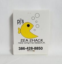 Vintage PJ's Sea Shack Restaurant Matchbook New Smyrna Beach Florida Advertising picture
