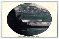 c1910's Beautiful Lake Detroit River Trees Sunset Detroit Minnesota MN Postcard picture