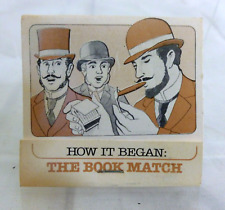 Vintage Matchbook Unstruck - How it Began - The Book Match - Advertisement picture