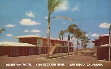 Postcard CA San Diego Desert Inn Motel 6160 Cajon Blvd Chrome Vintage PC H3517 picture