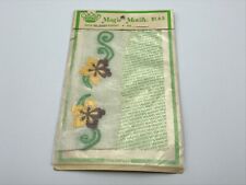 NOS Vintage Crown Originals Magic Motifs Iron On Embroidery Flowers H1 picture