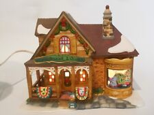 Owell Santas Workbench Christmas Village House Needlework & Quilt Shoppe Lights picture