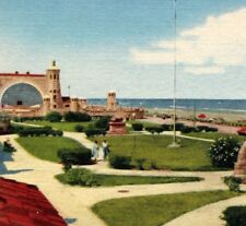Worlds Largest Bandshell Amphitheater & Plaza Daytona Beach FL Vintage Postcard picture