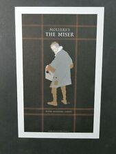 Lance HIDY The Miser Moliere Boston, 1979 16.5x10.5cm Litho Miniature Poster picture