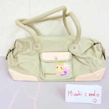 Sanrio Chi Chai Monchan Tote Bag Handbag Pink Monkey Strawberry Beige Simple picture