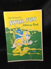 Vintage Walt Disney Swim Fun Coloring Book 1957 picture