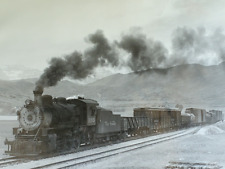 Kindig Black & White Photo DRGW Rio Grande Train #1193 Charleston Utah 1947 M13 picture
