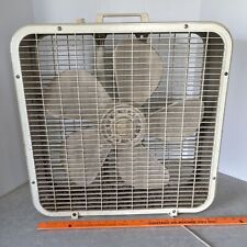 Vintage Kmart 20” Inch Box Fan 3 Speed Tested Beige - NOISY Works picture