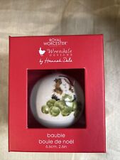 Portmeirion Royal Worcester Hannah Dale SPROUT CHRISTMAS BAUBLE GUINEA PIG picture