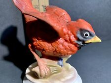 Vtg Inarco Japan Ceramic Red Cardinal Bird Figurine picture