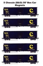 Chessie System 50' Box Car 5 magnets (wholesale set) by Andy Fletcher picture