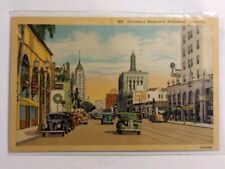 Hollywood CA-California, Busy Hollywood Boulevard, Vintage Postcard picture
