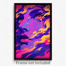 Art Poster - Giant Face (Psychedelic Trippy Weird 11x17 Print) picture