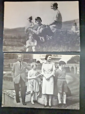 2 RPPC'S British Royal Family 1950's in the gardens of Balmoral & Windsor picture