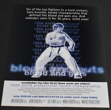 1998 Print Ad 1968 World Professional Karate Championships Joe Lewis Video Art picture