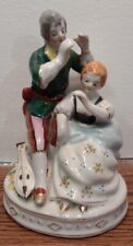 Vintage Figurine Occupied Japan Friendly Couple - Rare Left Hand View Handcraftd picture