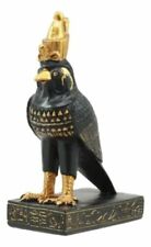 Ancient Egyptian God Of The Sky Horus Falcon Miniature Figurine Heru Statue picture
