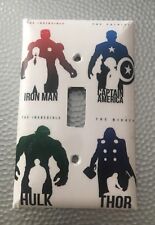 Thor, Iron Man, Hulk, Capt America Custom Light Switch Plate Cover picture