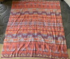 CAMP BLANKET Vintage 30-40’s COTTON PICTORIAL Beacon??? picture
