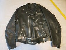 HARLEY DAVIDSON ORIGINAL CLASSIC LEATHER MOTORCYCLE JACKET SIZE 42 TALL picture