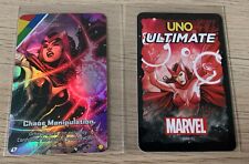 2022 Marvel Ultimate Uno Scarlet Witch Chaos Manipulation Foil Rare Card picture
