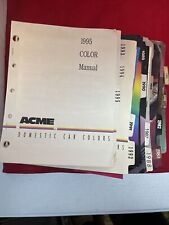 Acme Automotive Paint Color Manuals Domestic 1980-1995 picture