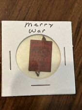 Tin Tobacco Tag, Merry War, Wilson & McCallay Tob. Co., Middletown, OH picture