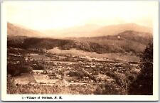 Village Of Gorham New Hampshire NH Buildings Residences Mountains RPPC Postcard picture