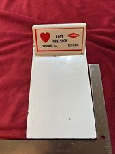 Vintage Metal Advertising Clipboard, Goodyear Love Tire Shop in Cherokee, IA. picture