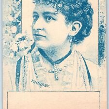 c1880s Emma Cecilia Thursby Popular American Singer Trade Card Theatre Play C30 picture