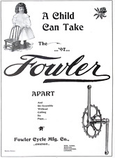 1896 Fowler Cycle Mfg Co A Child Can Take the 97 Apart  Dealer Print Ad picture