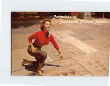 Postcard Jane Wyman Footprints at Grauman's Chinese Theater California USA picture