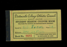 1937-1938 Dartmouth College Season Coupon Book-Dartmouth College Atletic Council picture
