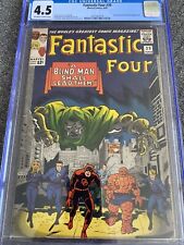 Fantastic Four 39🔥CGC 4.5🔥Classic Cover🔥EARLY DR DOOM🔥Brand New Case🔥 picture