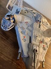 Star Wars Millenium Falcon Starship Hasbro 2004 With Figurines - Plastic Ship picture