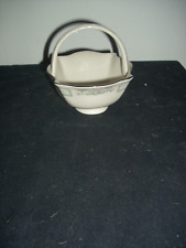 Vintage Lenox Charleston Handled Basket Nut Candy Dish Platinum Trim Made USA picture