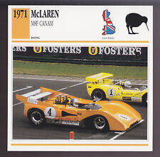 1971 McLaren M8F CanAm British Race Car Photo Spec Sheet Info ATLAS CARD picture